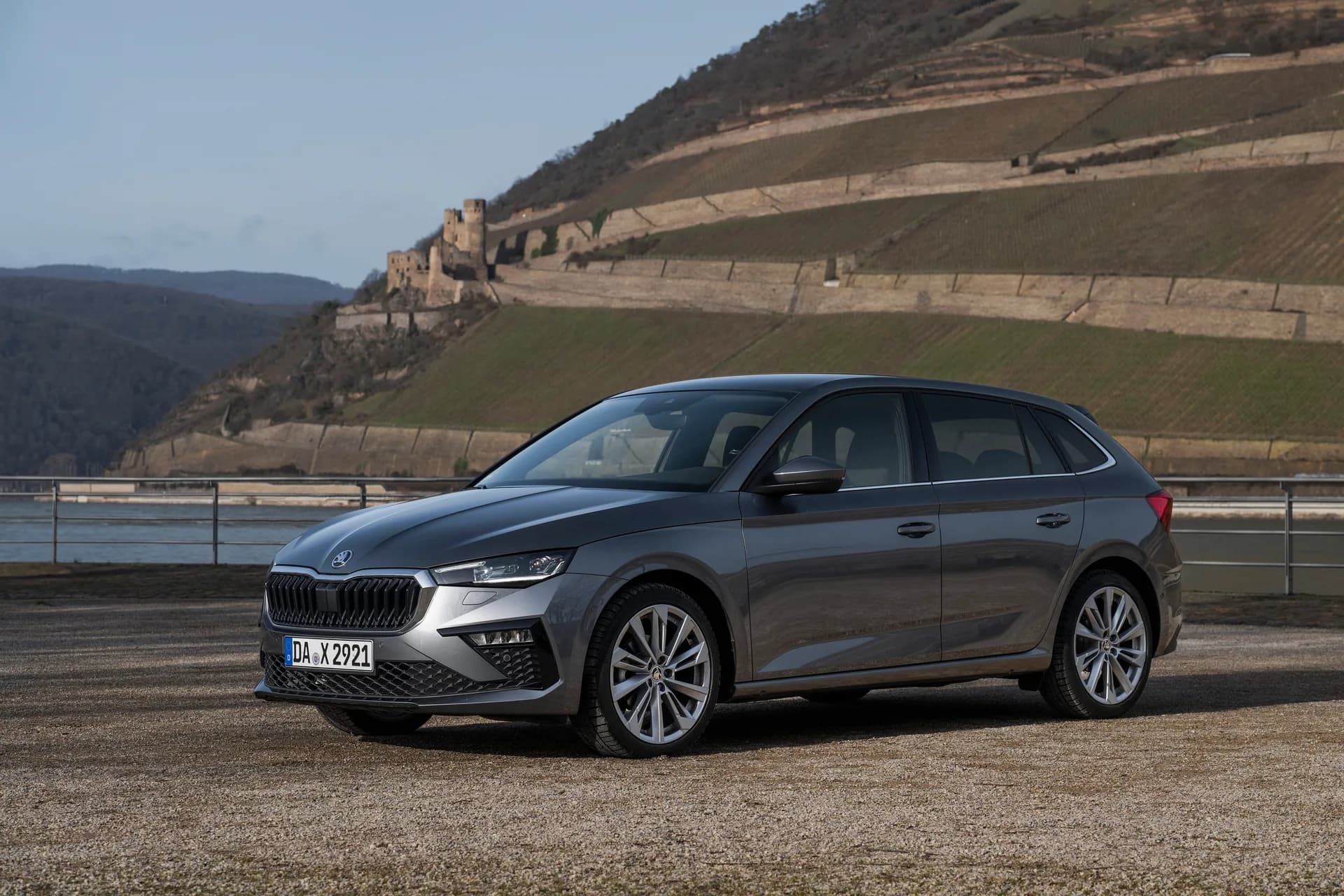 Skoda Scala, kompakt hatchback, set skråt forfra